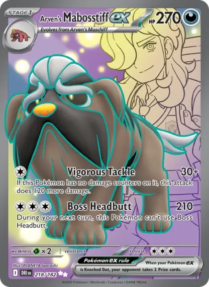 Arven's Mabosstiff ex · Destined Rivals 218