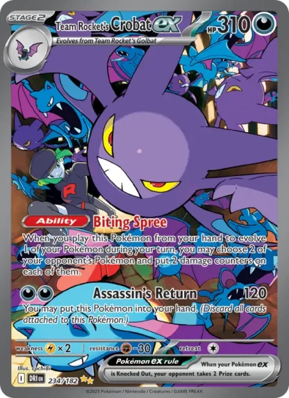 Team Rocket's Crobat ex · Destined Rivals 234