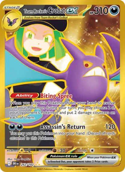 Team Rocket's Crobat ex · Destined Rivals 242