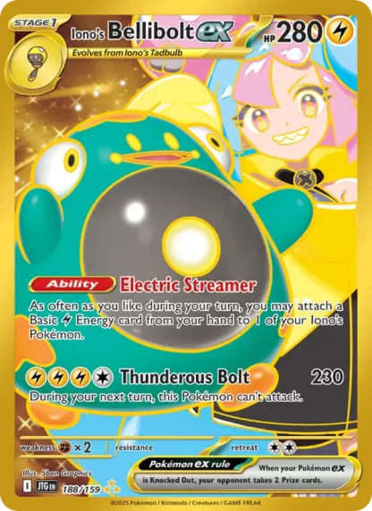 Iono's Bellibolt ex · Journey Together 188
