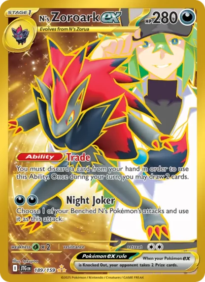 N's Zoroark ex · Journey Together 189