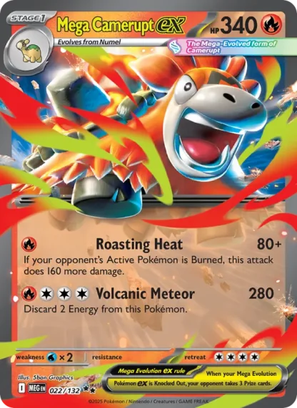 Mega Camerupt ex · Mega Evolution 022