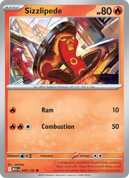 Sizzlipede · Mega Evolution 029