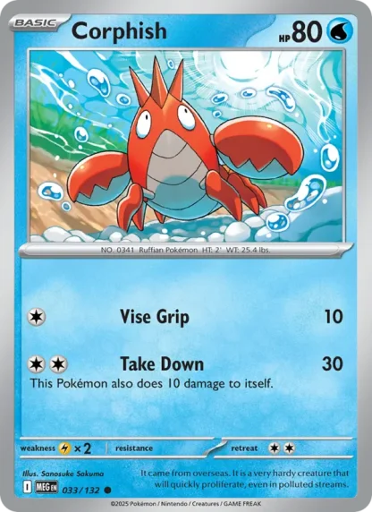 Corphish · Mega Evolution 033