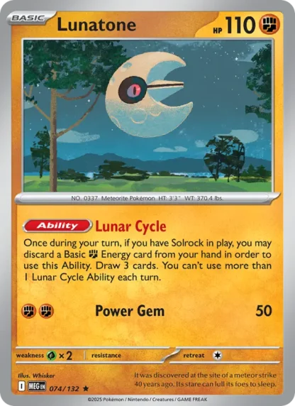 Lunatone · Mega Evolution 074