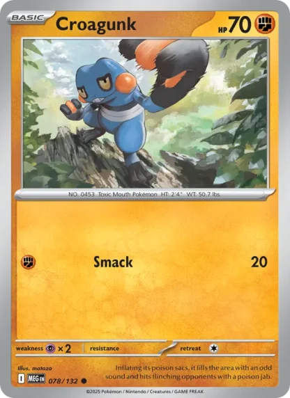 Croagunk · Mega Evolution 078