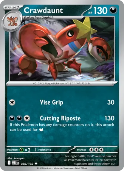 Crawdaunt · Mega Evolution 085