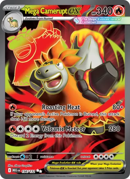 Mega Camerupt ex · Mega Evolution 156