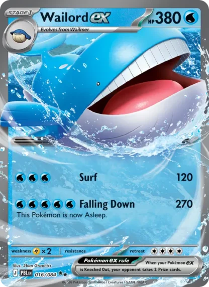 Wailord ex · Pitch Black 016