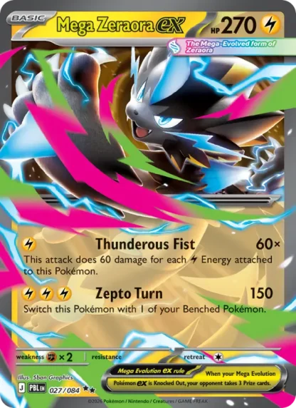 Mega Zeraora ex · Pitch Black 027