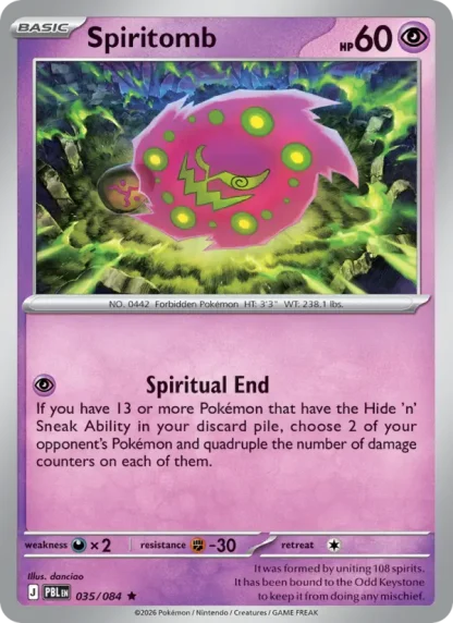 Spiritomb · Pitch Black 035