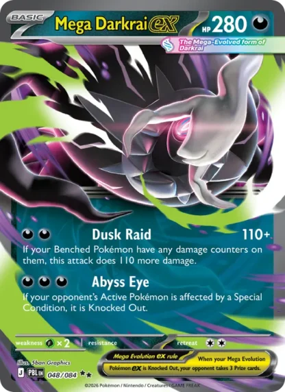 Mega Darkrai ex · Pitch Black 048