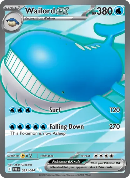 Wailord ex · Pitch Black 097