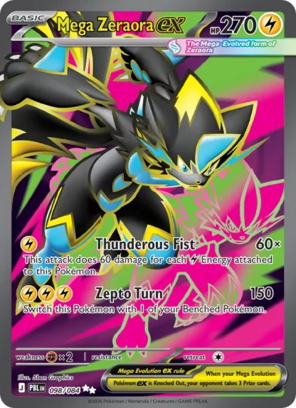 Mega Zeraora ex · Pitch Black 098