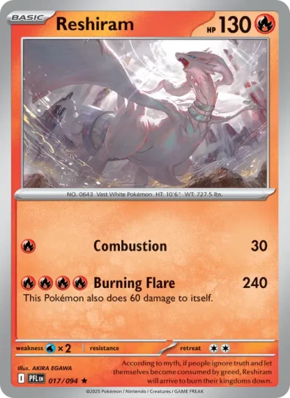 Reshiram · Phantasmal Flames 017