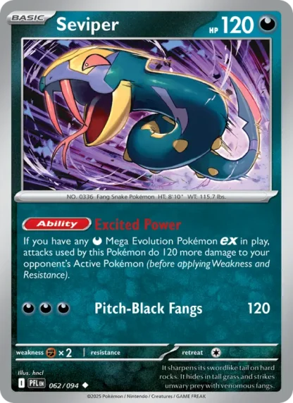 Seviper · Phantasmal Flames 062
