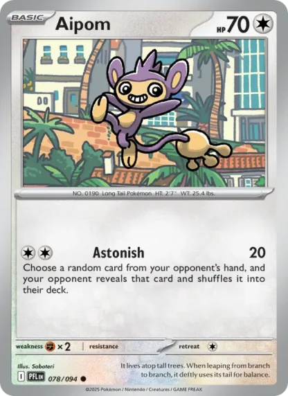 Aipom · Phantasmal Flames 078