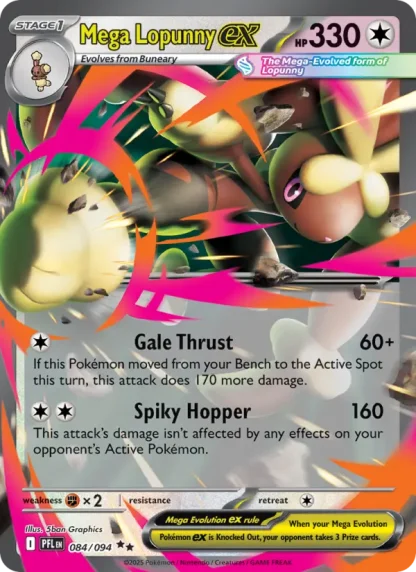Mega Lopunny ex · Phantasmal Flames 084