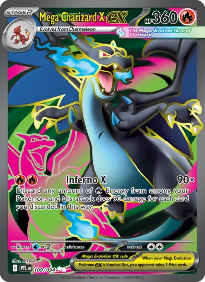 Mega Charizard X ex · Phantasmal Flames 109