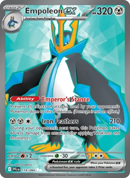 Empoleon ex · Phantasmal Flames 114