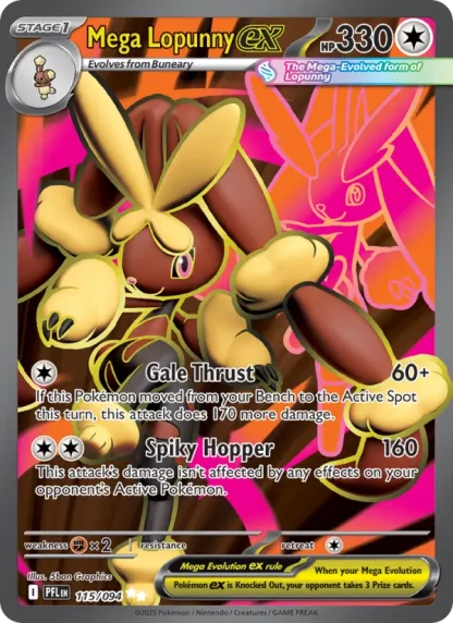Mega Lopunny ex · Phantasmal Flames 115
