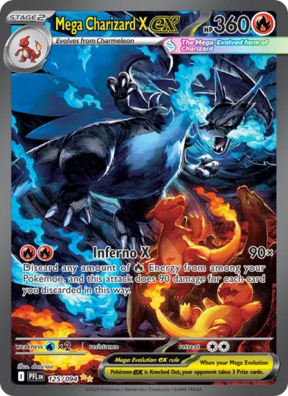 Mega Charizard X ex · Phantasmal Flames 125