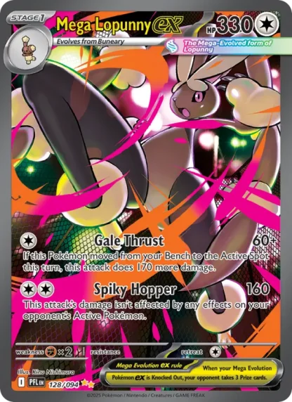 Mega Lopunny ex · Phantasmal Flames 128