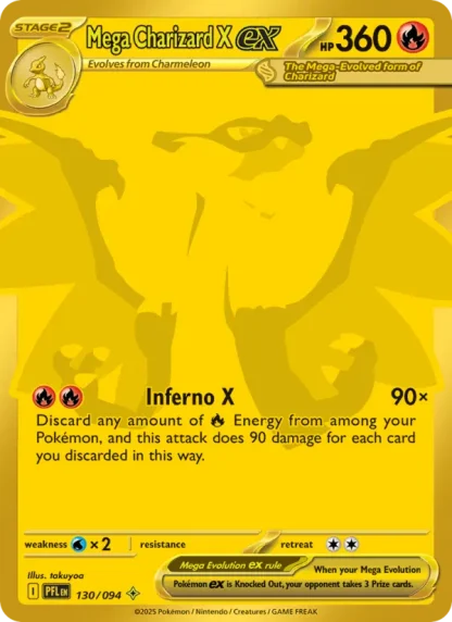 Mega Charizard X ex · Phantasmal Flames 130
