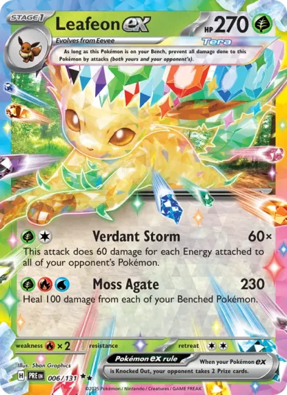 Leafeon ex · Prismatic Evolutions 006