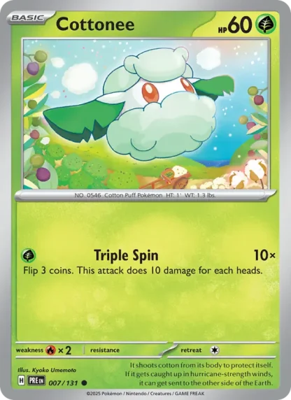 Cottonee · Prismatic Evolutions 007