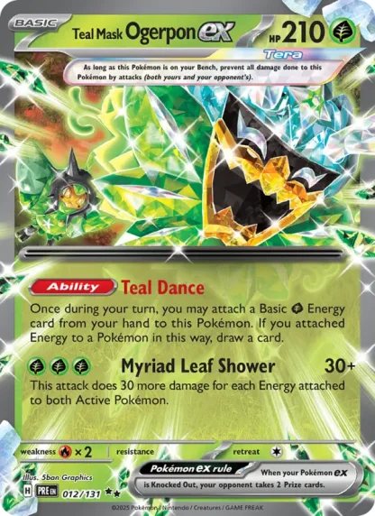 Teal Mask Ogerpon ex · Prismatic Evolutions 012
