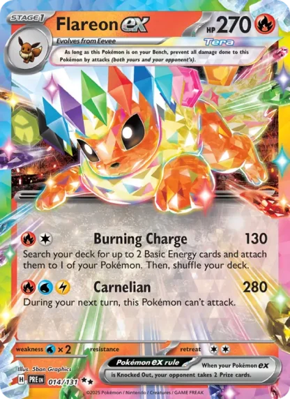 Flareon ex · Prismatic Evolutions 014