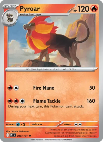 Pyroar · Prismatic Evolutions 016