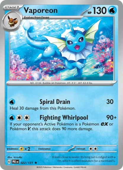 Vaporeon · Prismatic Evolutions 022