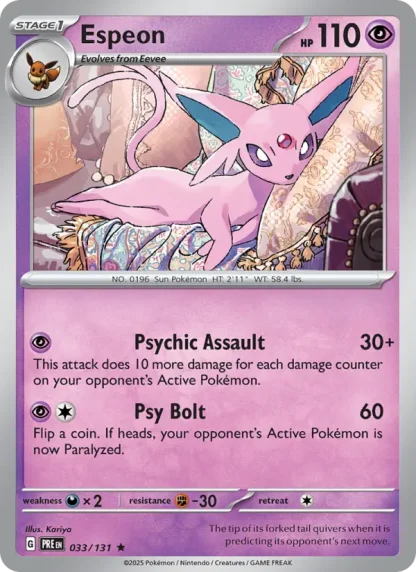 Espeon · Prismatic Evolutions 033