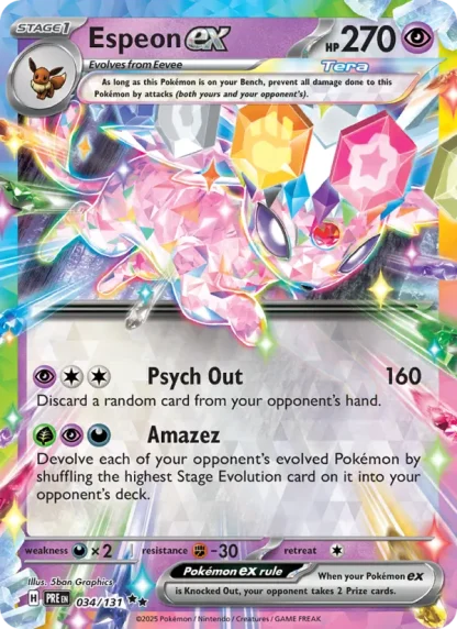 Espeon ex · Prismatic Evolutions 034