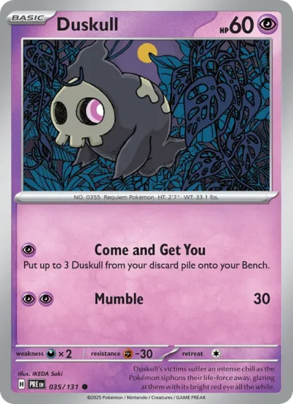 Duskull · Prismatic Evolutions 035