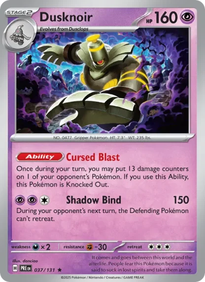 Dusknoir · Prismatic Evolutions 037