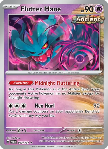 Flutter Mane · Prismatic Evolutions 043