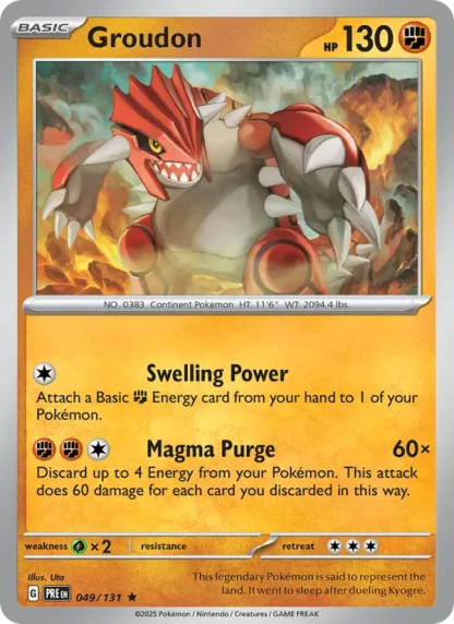 Groudon · Prismatic Evolutions 049