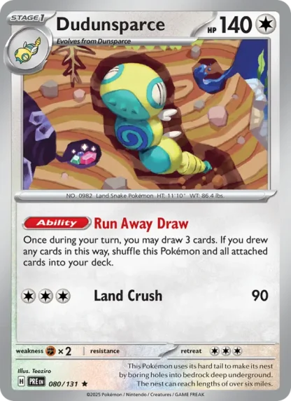 Dudunsparce · Prismatic Evolutions 080