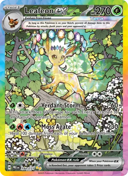 Leafeon ex · Prismatic Evolutions 144