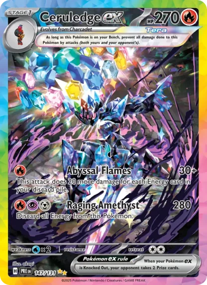 Ceruledge ex · Prismatic Evolutions 147