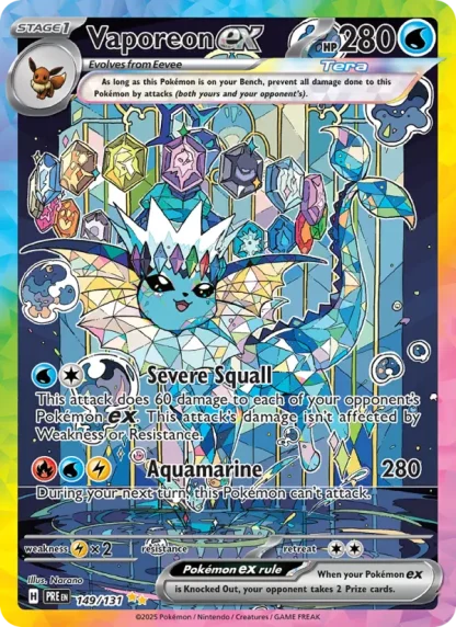 Vaporeon ex · Prismatic Evolutions 149
