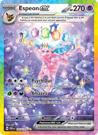 Espeon ex · Prismatic Evolutions 155