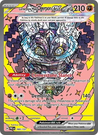 Cornerstone Mask Ogerpon ex · Prismatic Evolutions 160