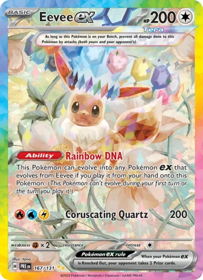 Eevee ex · Prismatic Evolutions 167