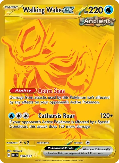 Walking Wake ex · Prismatic Evolutions 178