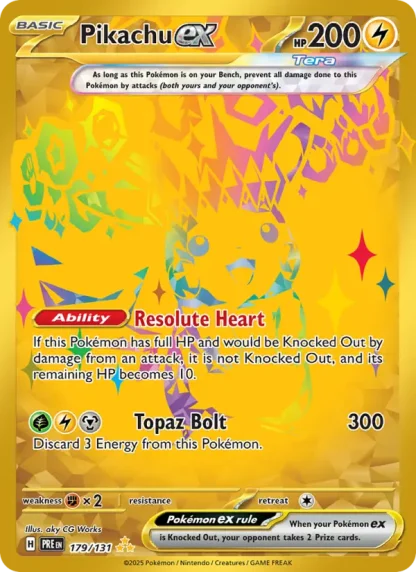 Pikachu ex · Prismatic Evolutions 179