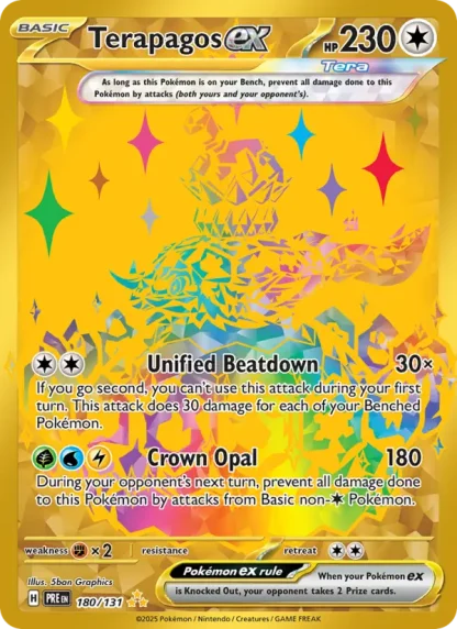 Terapagos ex · Prismatic Evolutions 180